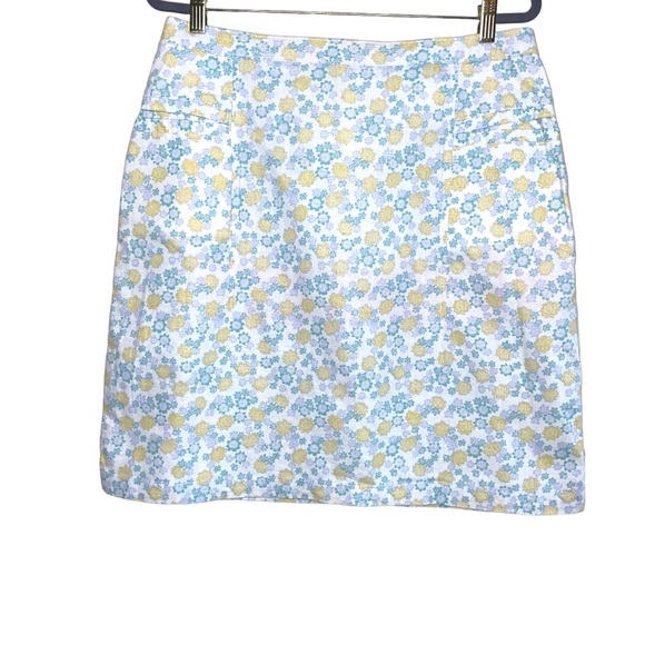 Woolrich Floral Print Linen Blend Skirt - Picture 7 of 7